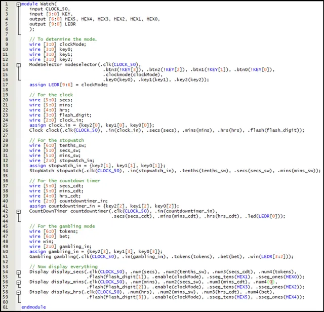 Project Top Level Module